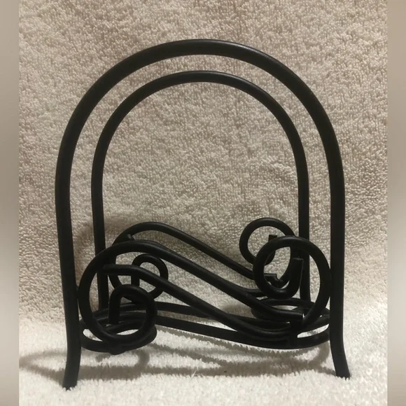 BLACK WROUGHT IRON NAPKIN HOLDER - Picture 3 of 6